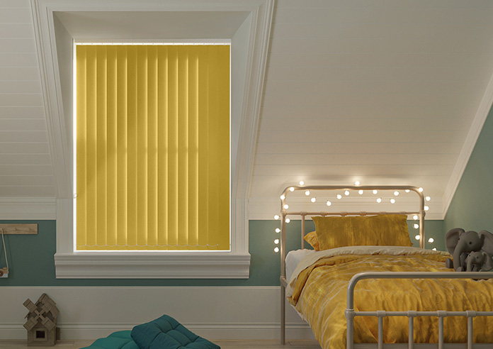 Palermo (Blackout), Mustard - Vertical Blind - Image 6